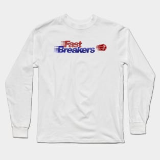 Defunct Tulsa Fast Breakers CBA Basketball Long Sleeve T-Shirt